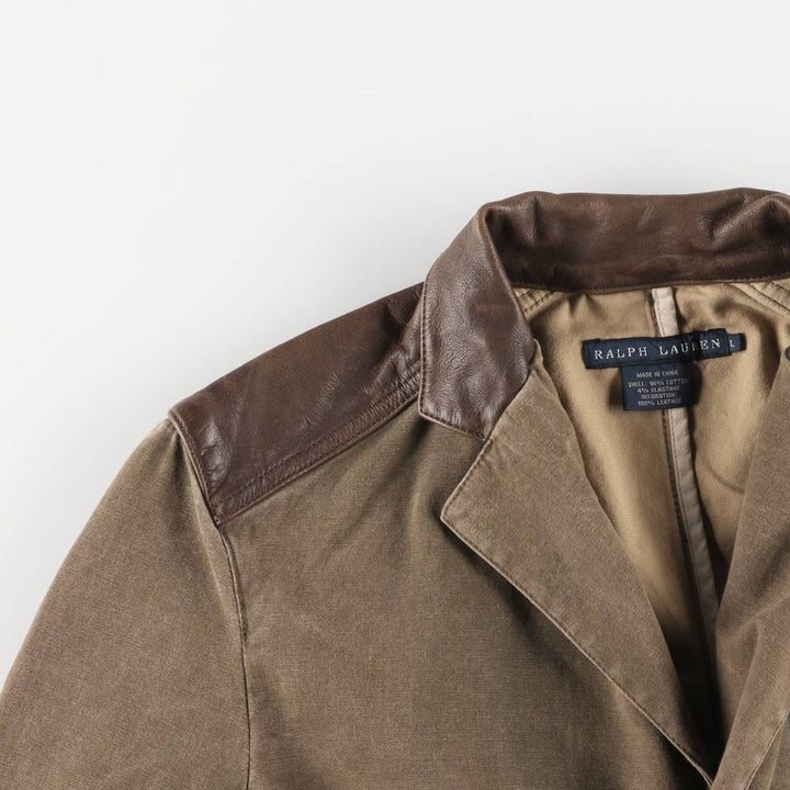 Ralph Lauren Duck Hunting Jacket, Women's, Size L cotton brown type Vintage Second Hand
