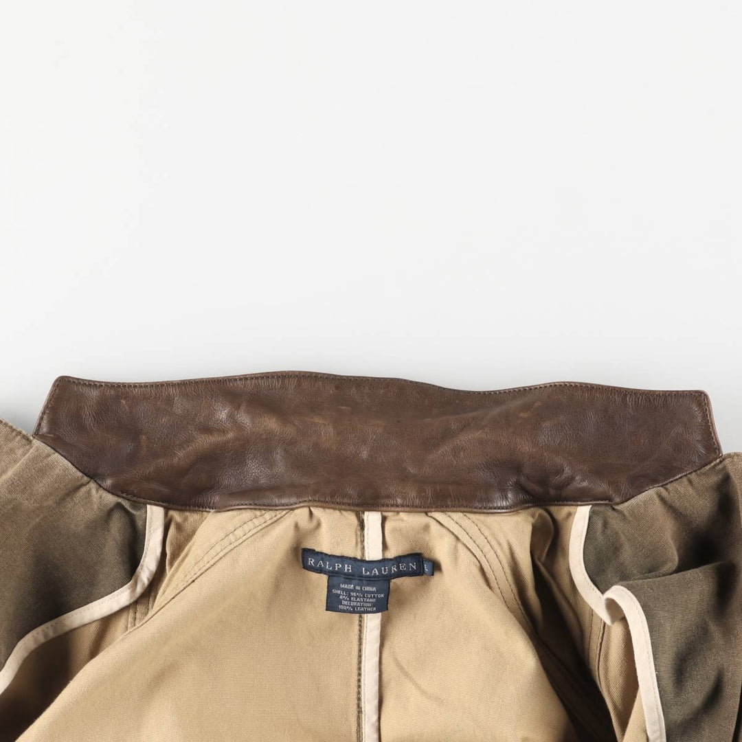 Ralph Lauren Duck Hunting Jacket, Women's, Size L cotton brown type Vintage Second Hand