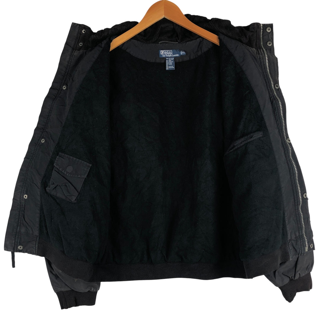 Ralph Lauren POLO by Ralph Lauren padded jacket puffer jacket men's XL size cotton black type Vintage Second Hand