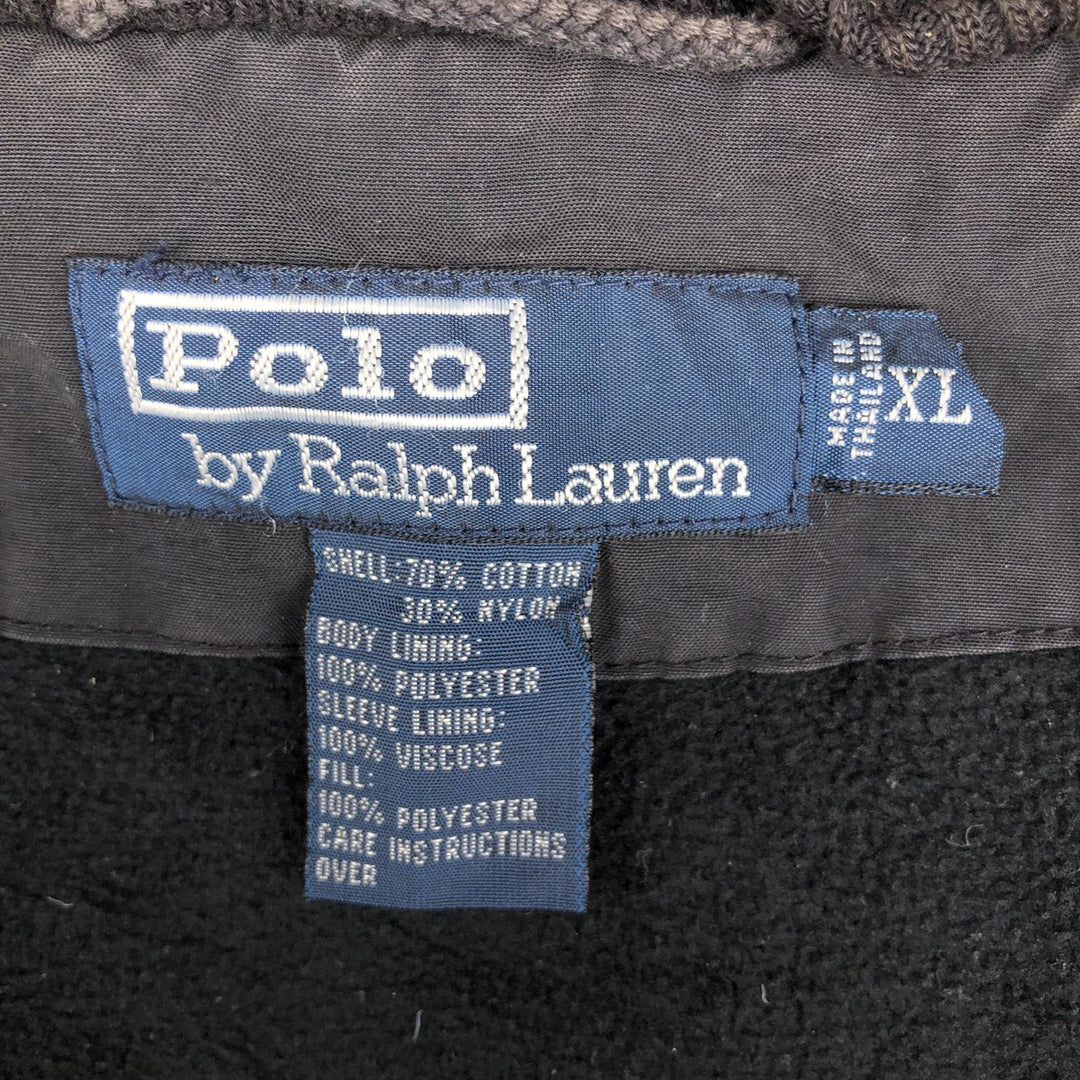 Ralph Lauren POLO by Ralph Lauren padded jacket puffer jacket men's XL size cotton black type Vintage Second Hand