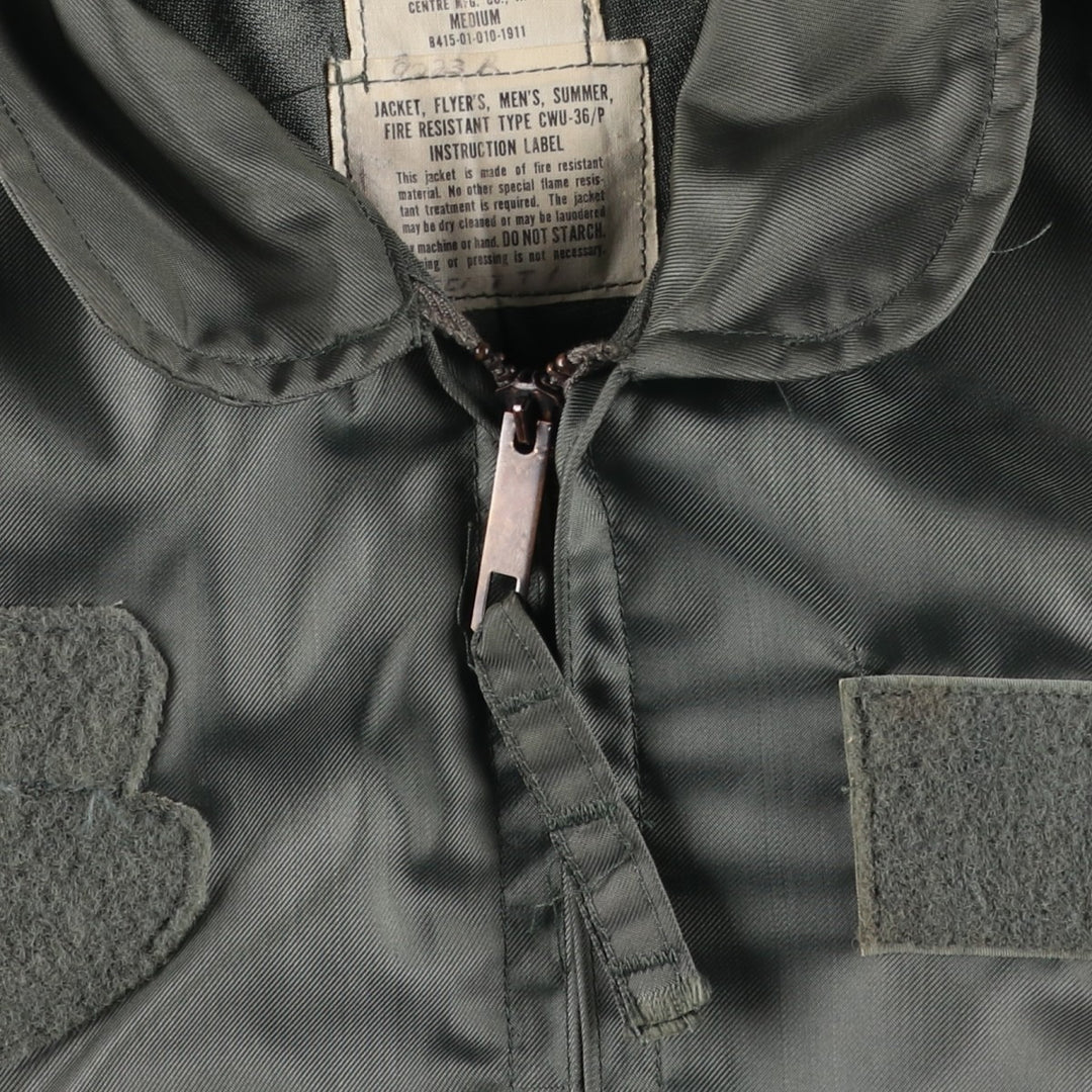 80's US military actual product CWU-36 polyamide Khaki type Vintage Second Hand