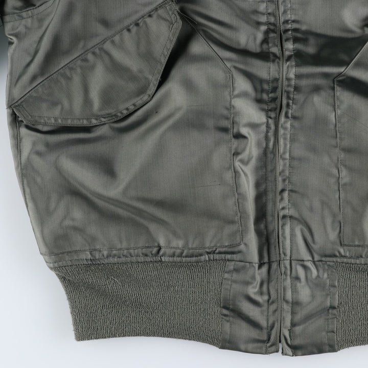 80's US military actual product CWU-36 polyamide Khaki type Vintage Second Hand