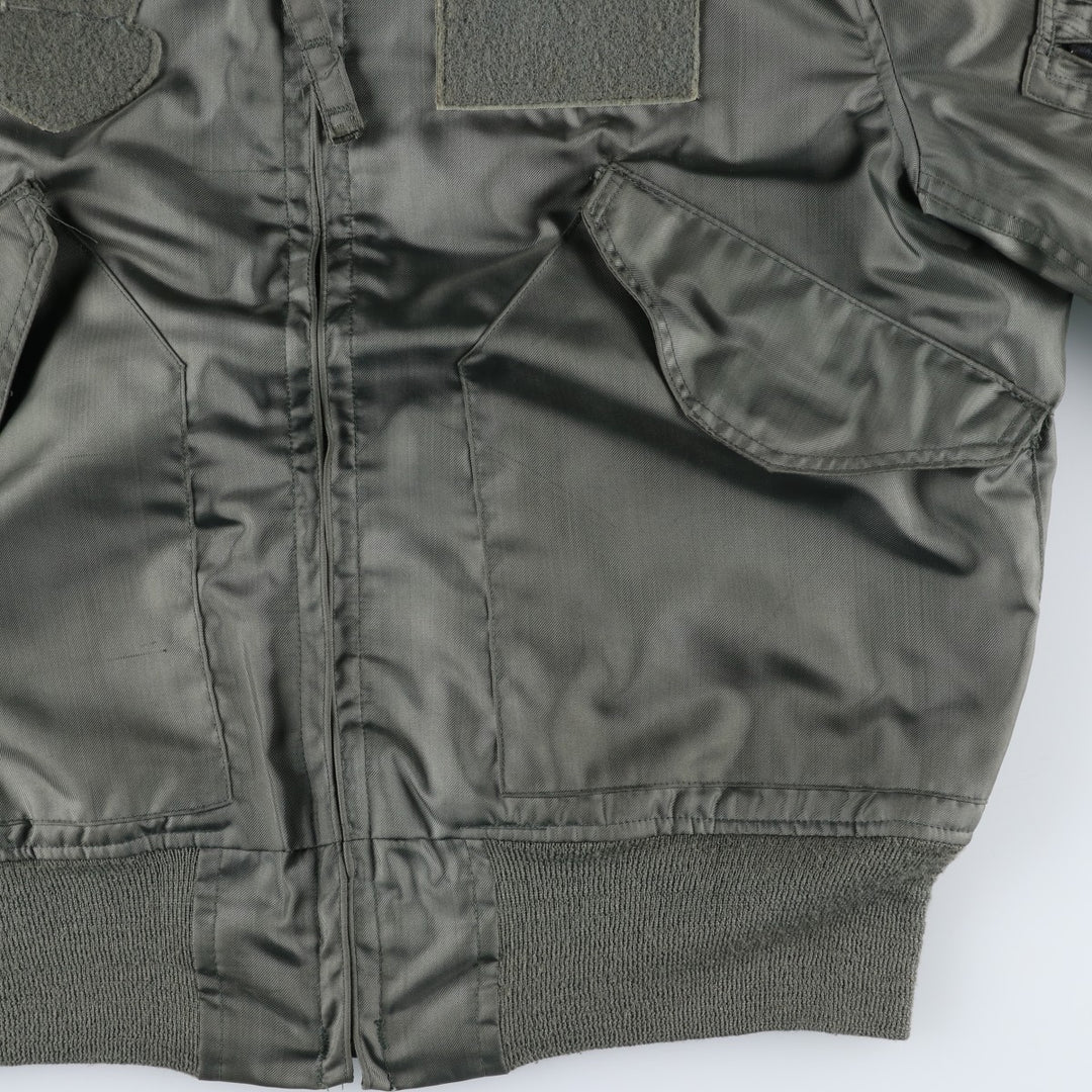 80's US military actual product CWU-36 polyamide Khaki type Vintage Second Hand