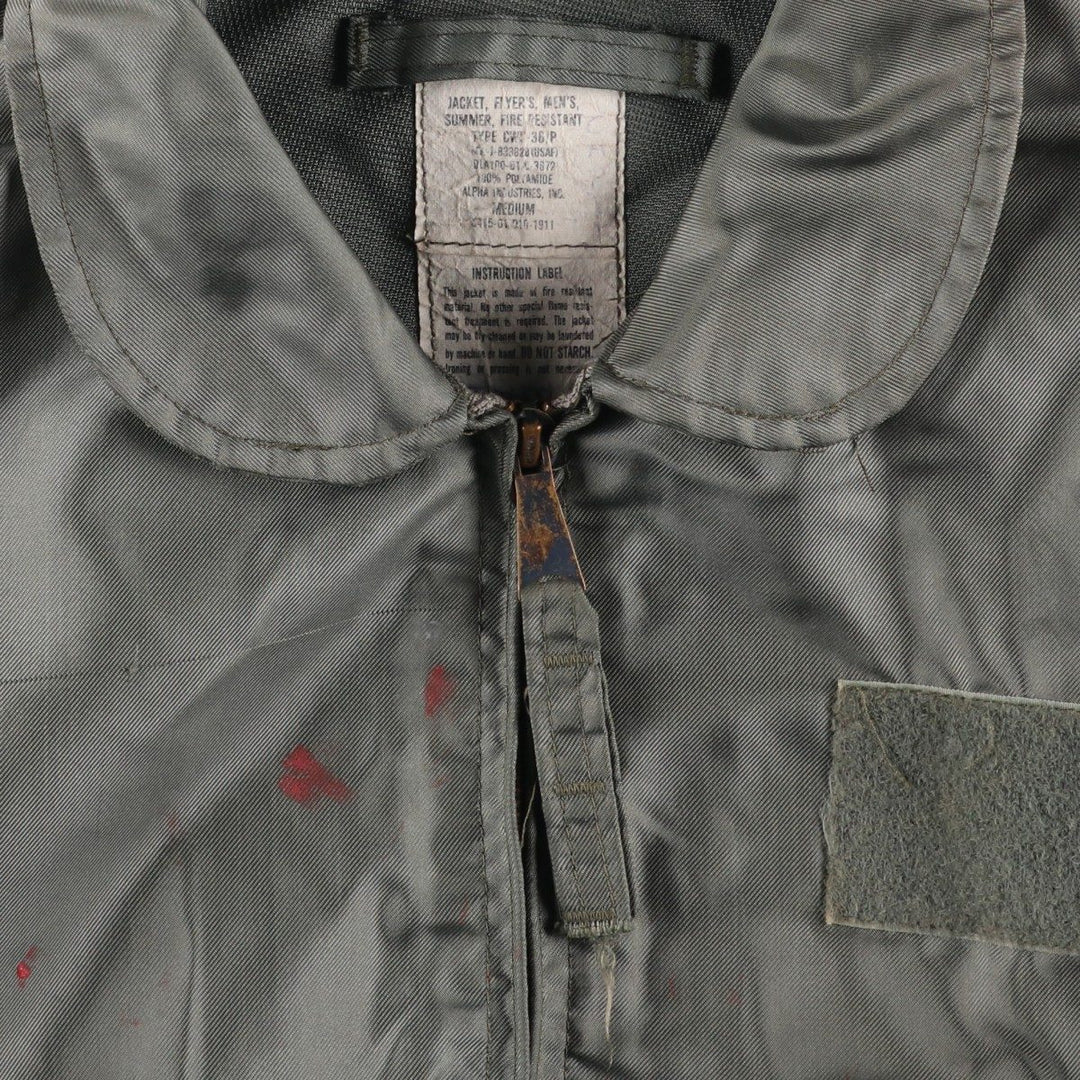 80's US military actual product CWU-36 polyamide Khaki type Vintage Second Hand