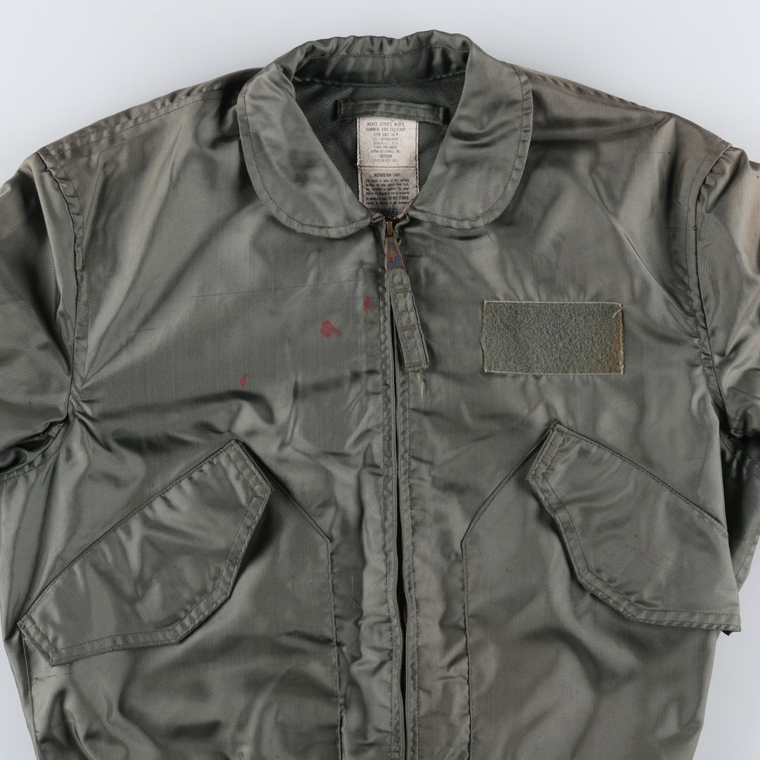 80's US military actual product CWU-36 polyamide Khaki type Vintage Second Hand