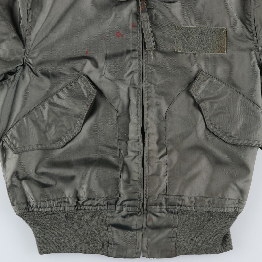 80's US military actual product CWU-36 polyamide Khaki type Vintage Second Hand