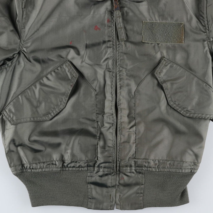 80's US military actual product CWU-36 polyamide Khaki type Vintage Second Hand