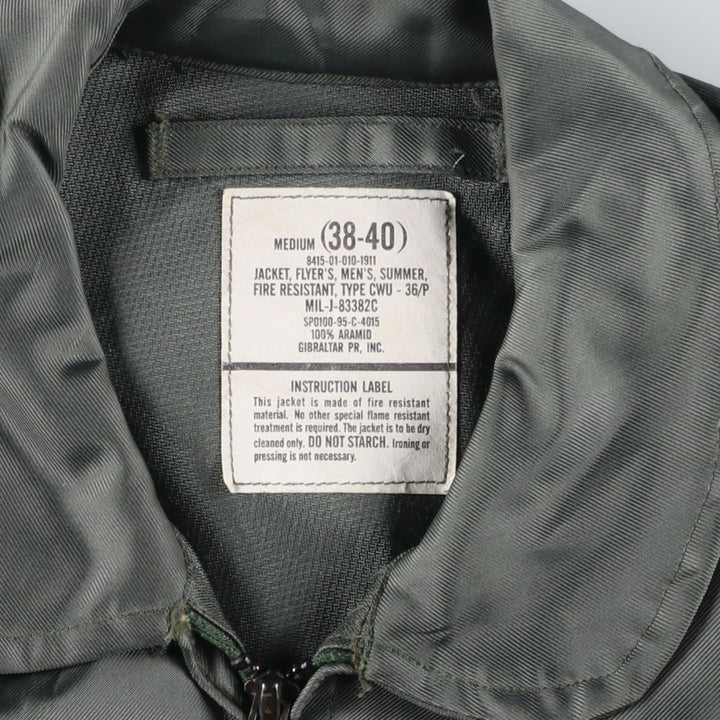 90's US military actual product CWU-36 Aramid Khaki type Vintage Second Hand