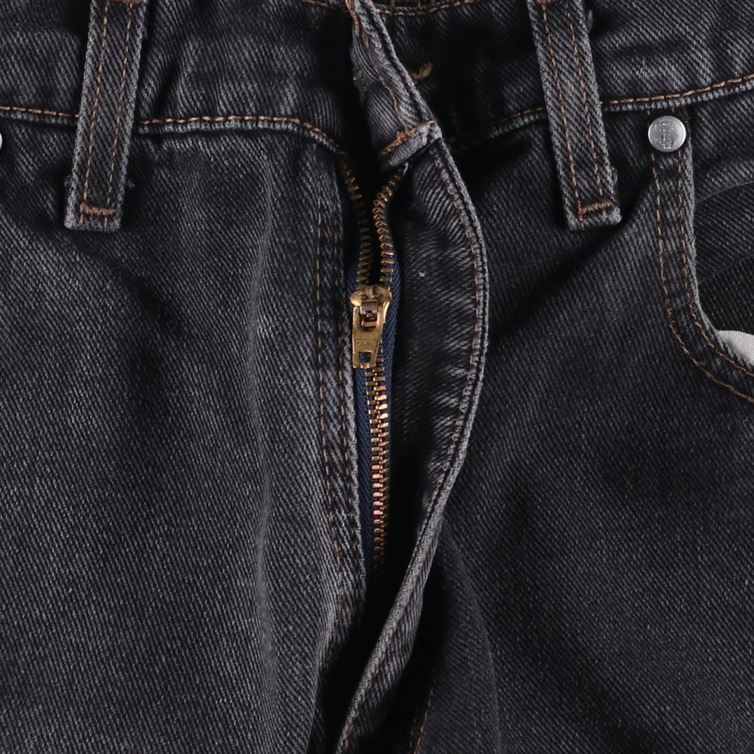 90'S Levi's Silver Tab Relaxed Fit Straight Leg Tapered Black Denim Pants, Made in USA, Men's Size W33 cotton black type Vintage Second Hand