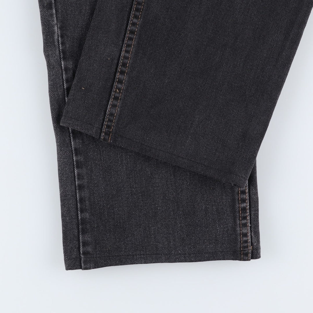 90'S Levi's Silver Tab Relaxed Fit Straight Leg Tapered Black Denim Pants, Made in USA, Men's Size W33 cotton black type Vintage Second Hand
