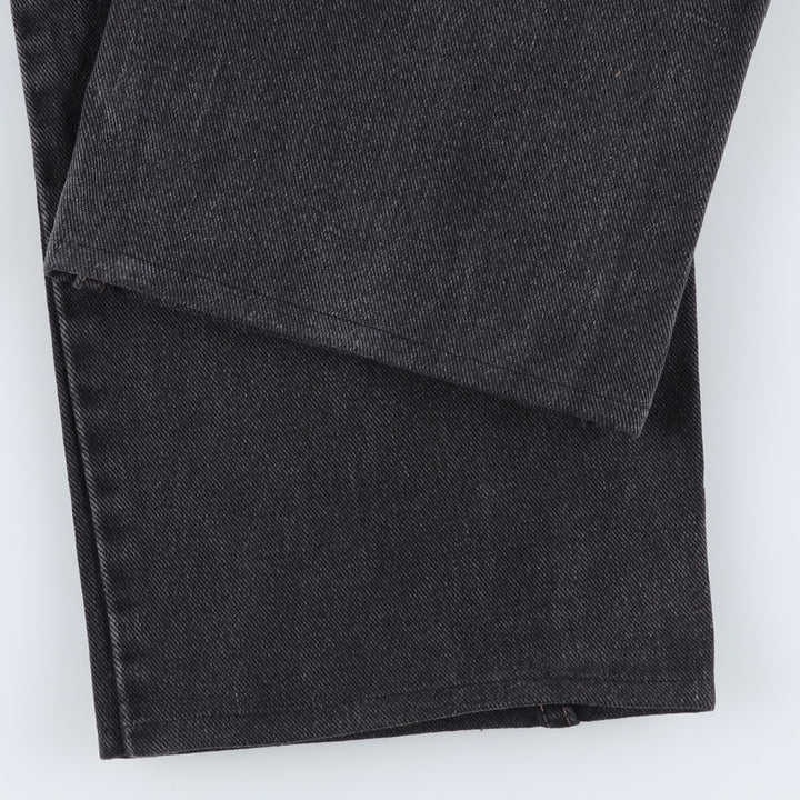 90'S Levi's Silver Tab Relaxed Fit Straight Leg Tapered Black Denim Pants, Made in USA, Men's Size W33 cotton black type Vintage Second Hand