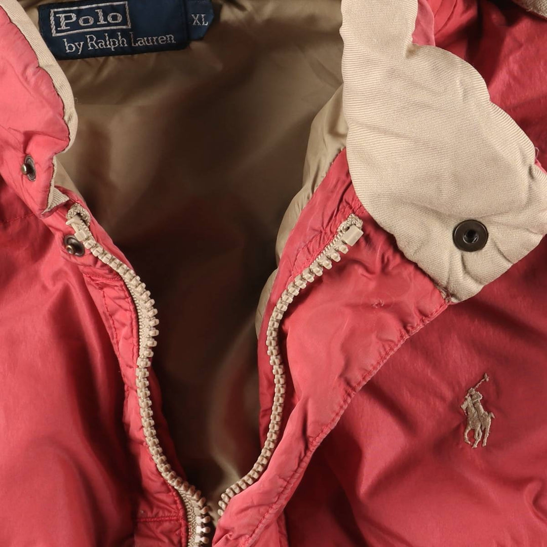 Ralph Lauren POLO by Ralph Lauren Down Parka, Men's XL polyester red type Vintage Second Hand