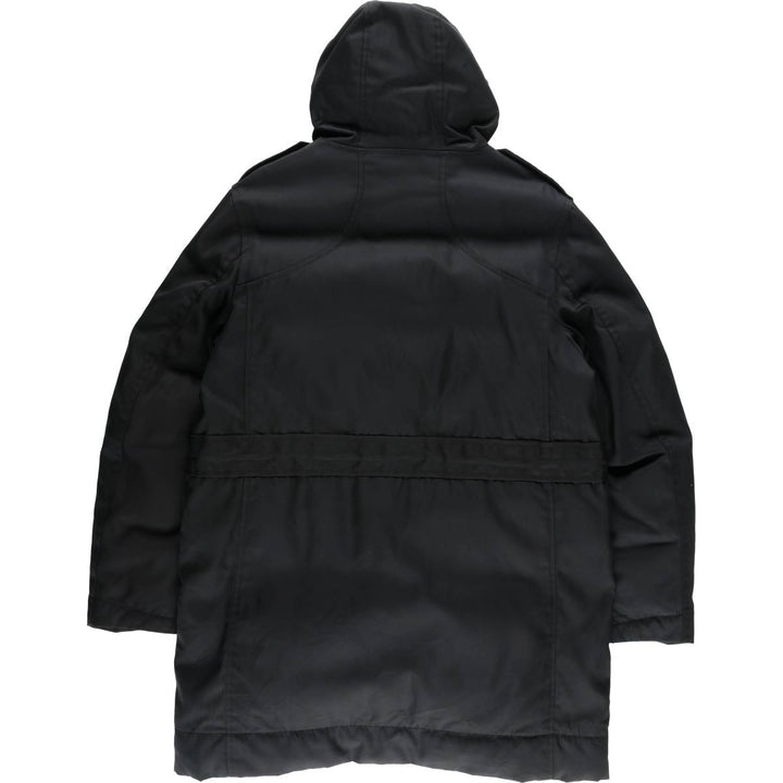 Ralph Lauren RLX hooded down coat, men's size M Nylon black type Vintage Second Hand
