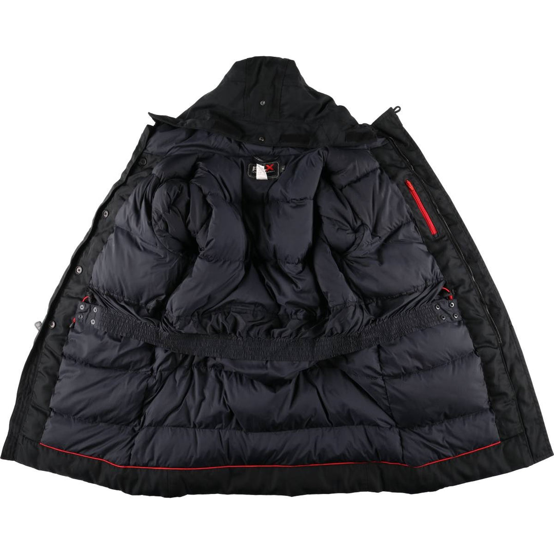 Ralph Lauren RLX hooded down coat, men's size M Nylon black type Vintage Second Hand