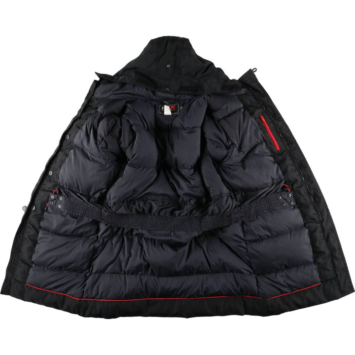 Ralph Lauren RLX hooded down coat, men's size M Nylon black type Vintage Second Hand
