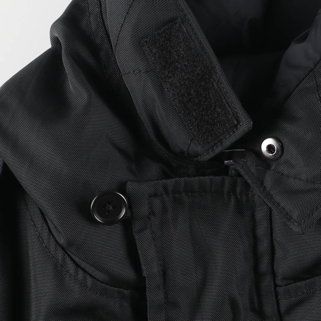 Ralph Lauren RLX hooded down coat, men's size M Nylon black type Vintage Second Hand