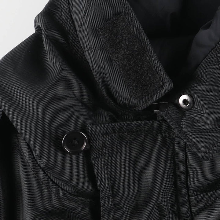 Ralph Lauren RLX hooded down coat, men's size M Nylon black type Vintage Second Hand