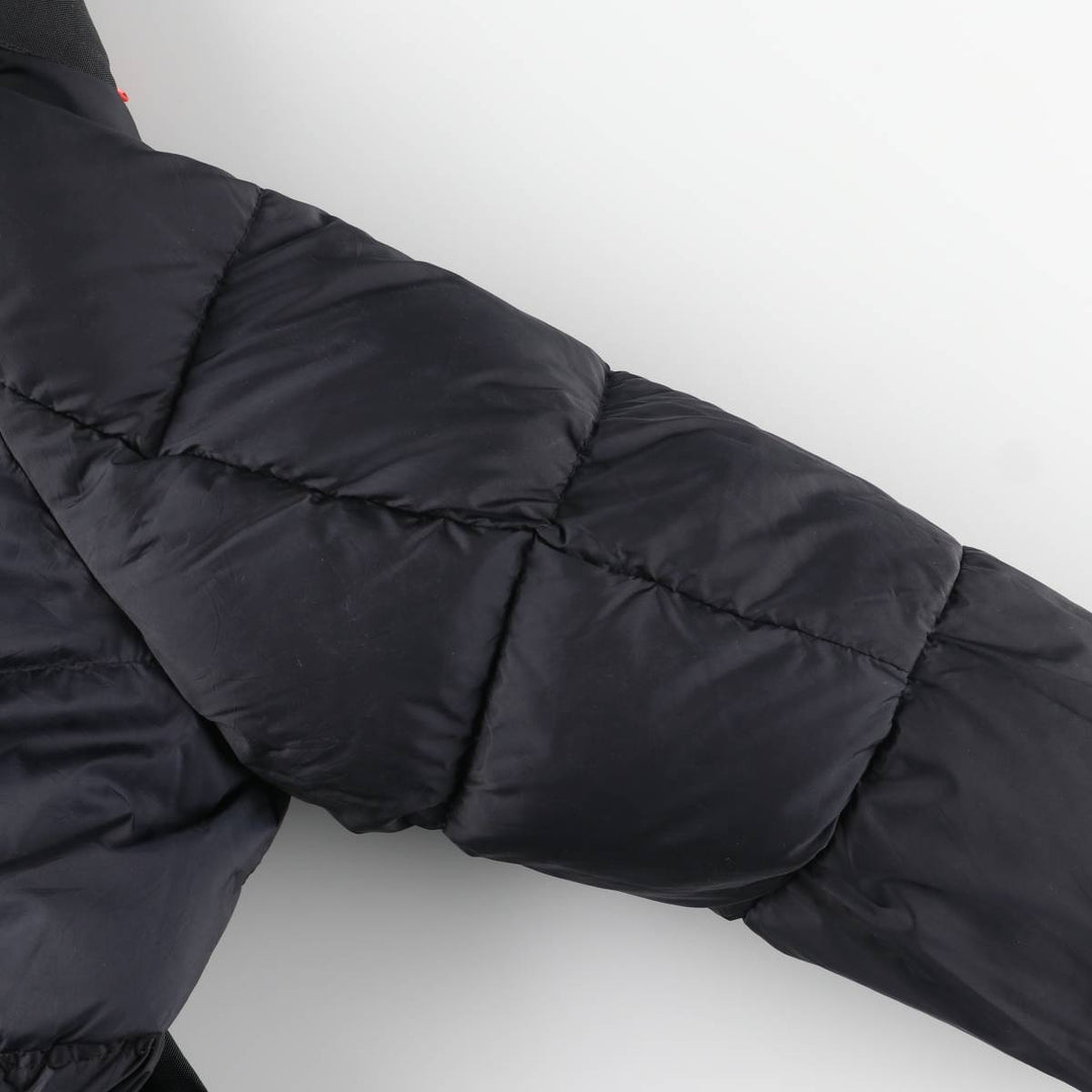 Ralph Lauren RLX hooded down coat, men's size M Nylon black type Vintage Second Hand