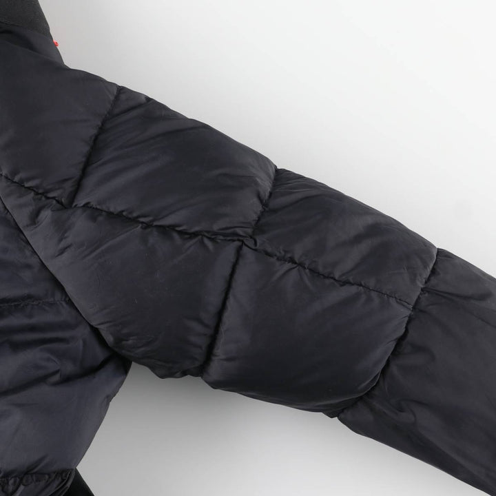 Ralph Lauren RLX hooded down coat, men's size M Nylon black type Vintage Second Hand