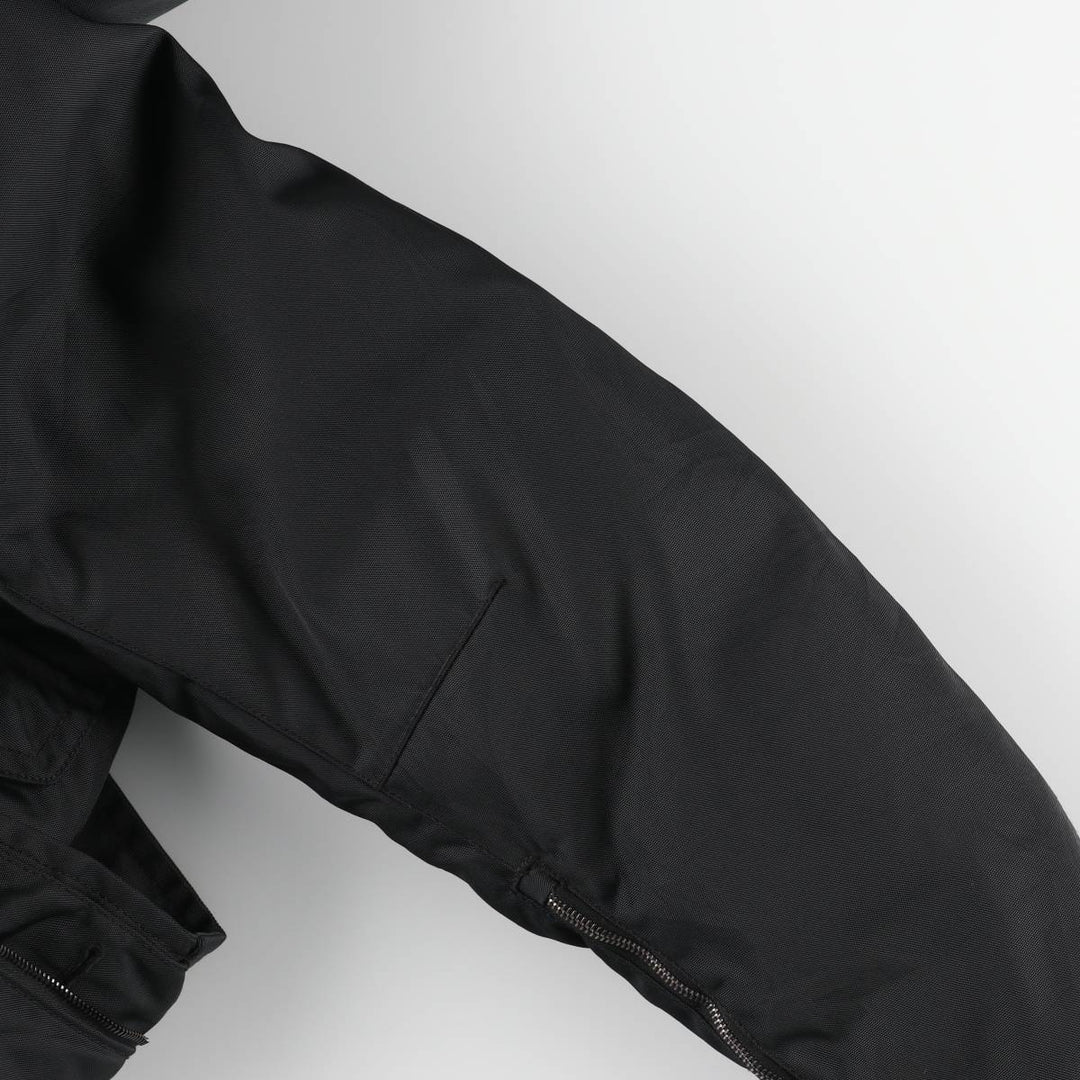 Ralph Lauren RLX hooded down coat, men's size M Nylon black type Vintage Second Hand