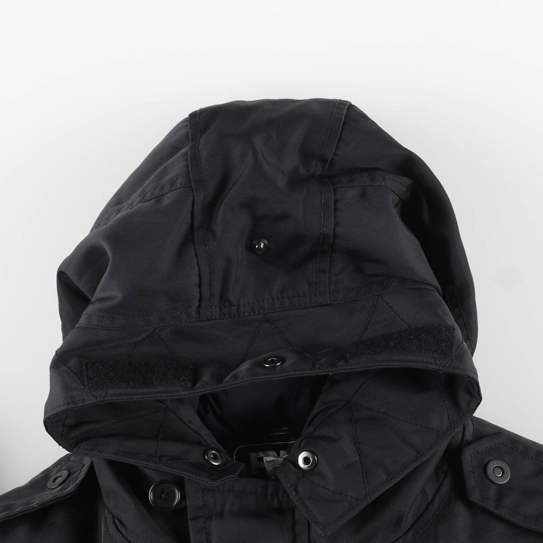 Ralph Lauren RLX hooded down coat, men's size M Nylon black type Vintage Second Hand