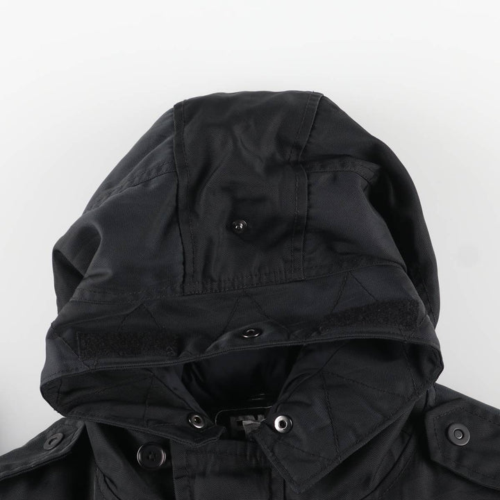 Ralph Lauren RLX hooded down coat, men's size M Nylon black type Vintage Second Hand
