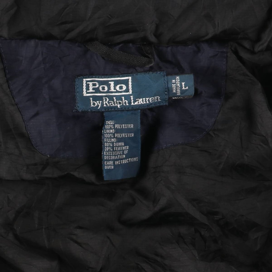Ralph Lauren POLO by Ralph Lauren 250 Fill Power Down Jacket, Men's Size L polyester black type Vintage Second Hand