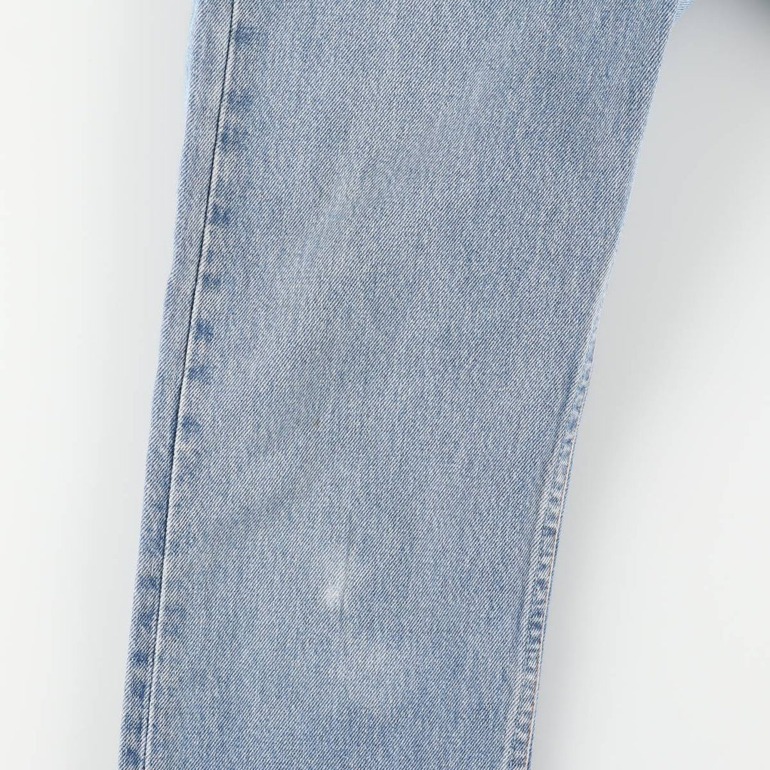 90'S Levi's 6501-0193 Straight Denim Pants, Made in USA, Women's Size L (W28), Vintage cotton blue type Vintage Second Hand