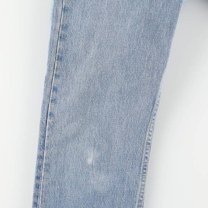 90'S Levi's 6501-0193 Straight Denim Pants, Made in USA, Women's Size L (W28), Vintage cotton blue type Vintage Second Hand