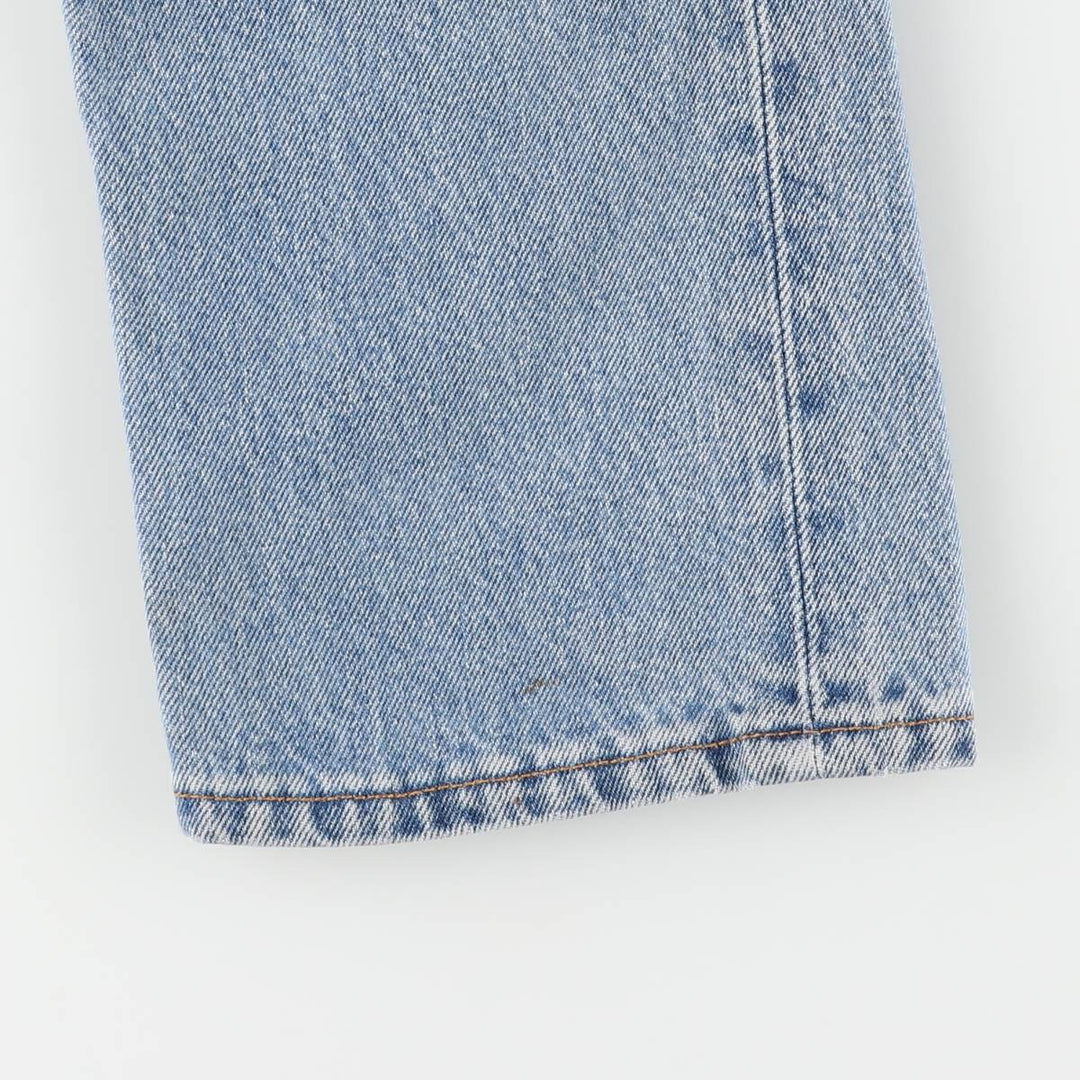 90'S Levi's 6501-0193 Straight Denim Pants, Made in USA, Women's Size L (W28), Vintage cotton blue type Vintage Second Hand