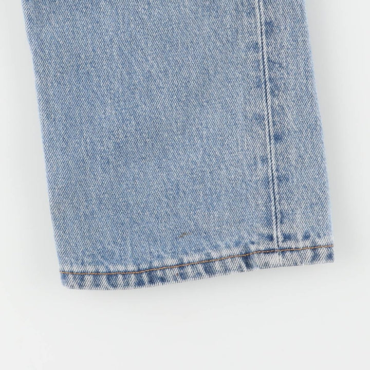 90'S Levi's 6501-0193 Straight Denim Pants, Made in USA, Women's Size L (W28), Vintage cotton blue type Vintage Second Hand