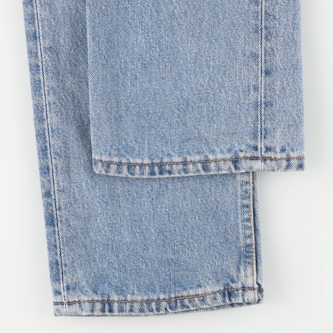 90'S Levi's 6501-0193 Straight Denim Pants, Made in USA, Women's Size L (W28), Vintage cotton blue type Vintage Second Hand