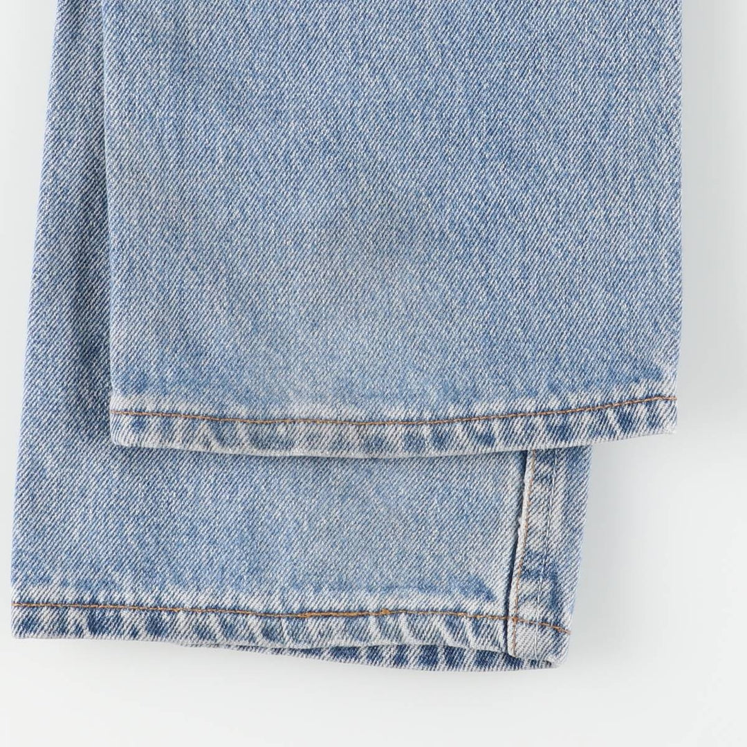 90'S Levi's 6501-0193 Straight Denim Pants, Made in USA, Women's Size L (W28), Vintage cotton blue type Vintage Second Hand