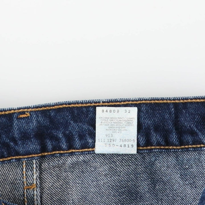 90'S Levi's 505-4819 Tapered Denim Pants, Made in USA, Men's Size 34, Vintage cotton blue type Vintage Second Hand