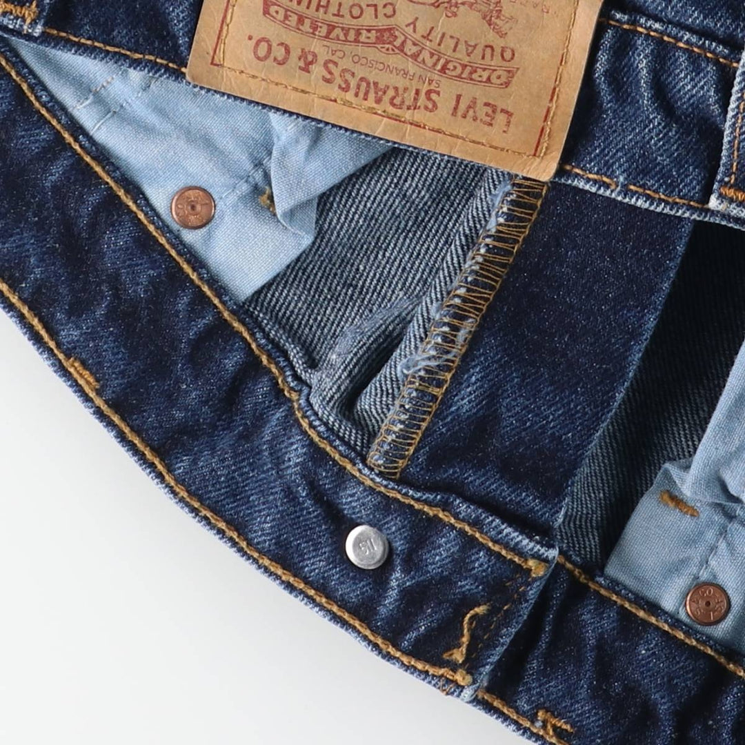 90'S Levi's 505-4819 Tapered Denim Pants, Made in USA, Men's Size 34, Vintage cotton blue type Vintage Second Hand