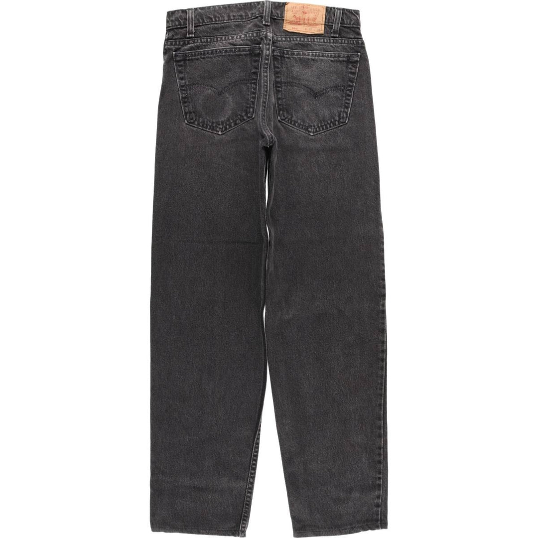 90'S Levi's 550-0260 Black Denim Tapered Denim Pants Made in USA Men's W30 Vintage cotton black type Vintage Second Hand