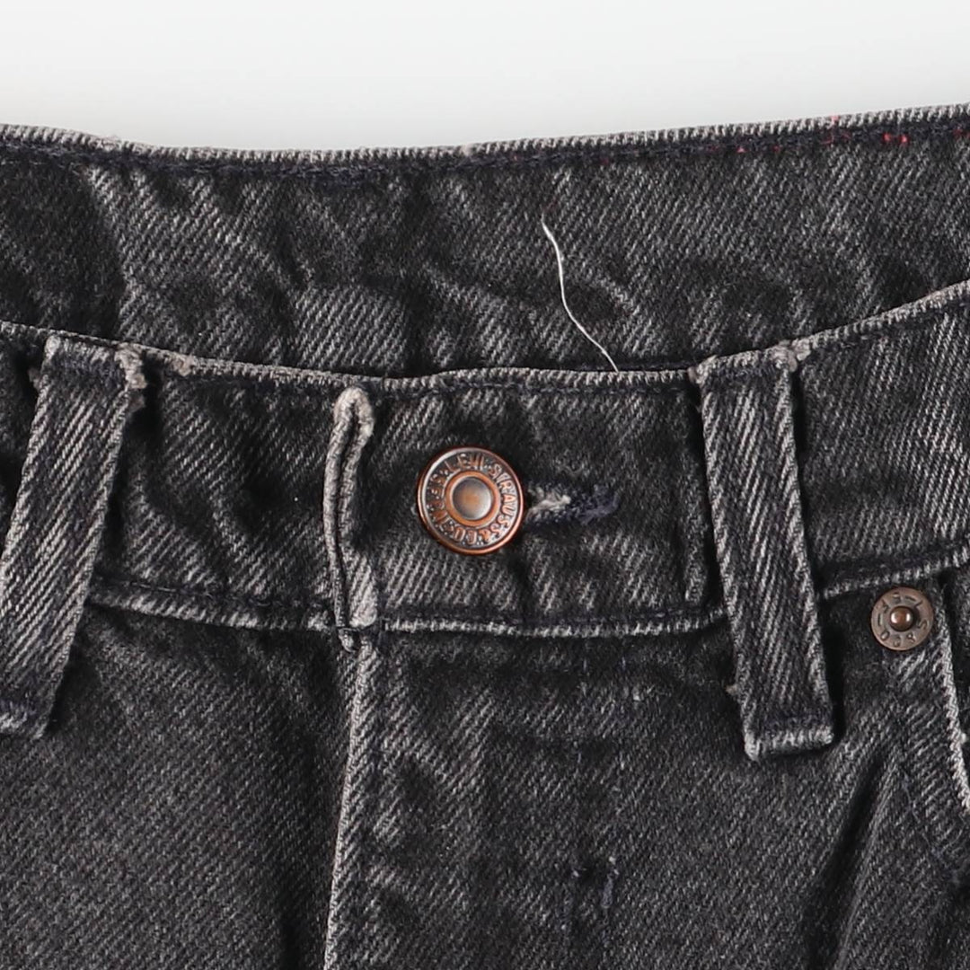 90'S Levi's 550-0260 Black Denim Tapered Denim Pants Made in USA Men's W30 Vintage cotton black type Vintage Second Hand
