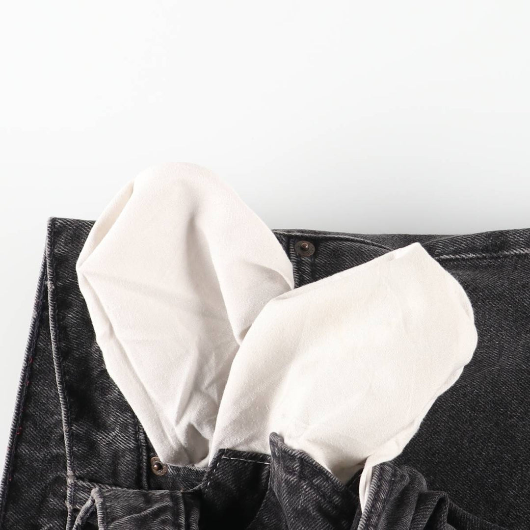 90'S Levi's 550-0260 Black Denim Tapered Denim Pants Made in USA Men's W30 Vintage cotton black type Vintage Second Hand