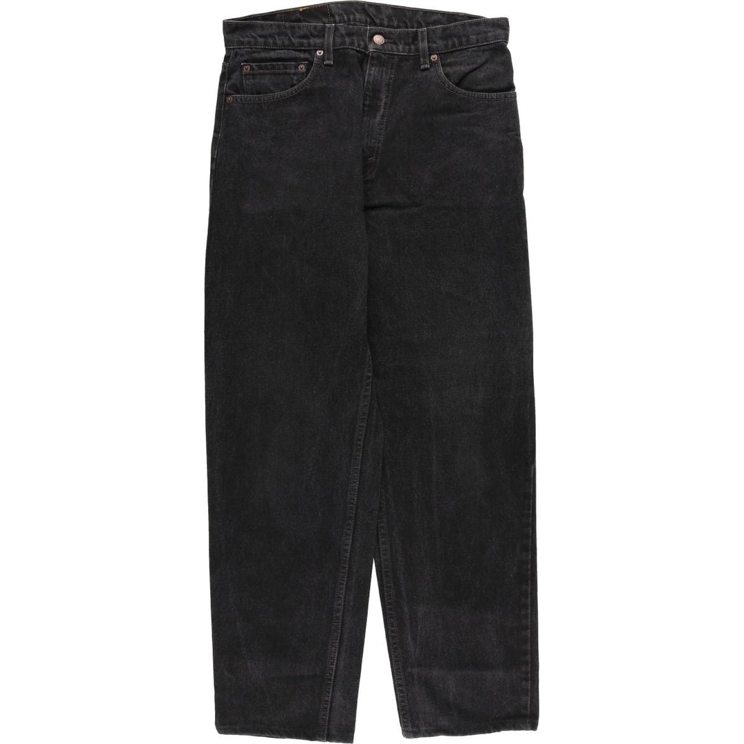 90'S Levi's 550 Relaxed Fit Tapered Leg Black Denim Pants, Men's Size 34 (Vintage) cotton black type Vintage Second Hand