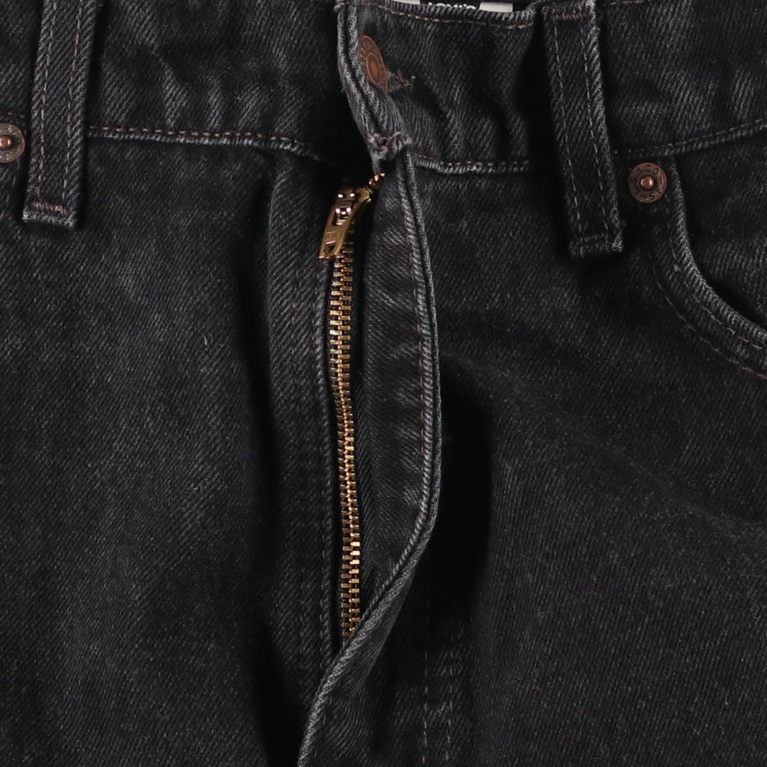 90'S Levi's 550 Relaxed Fit Tapered Leg Black Denim Pants, Men's Size 34 (Vintage) cotton black type Vintage Second Hand