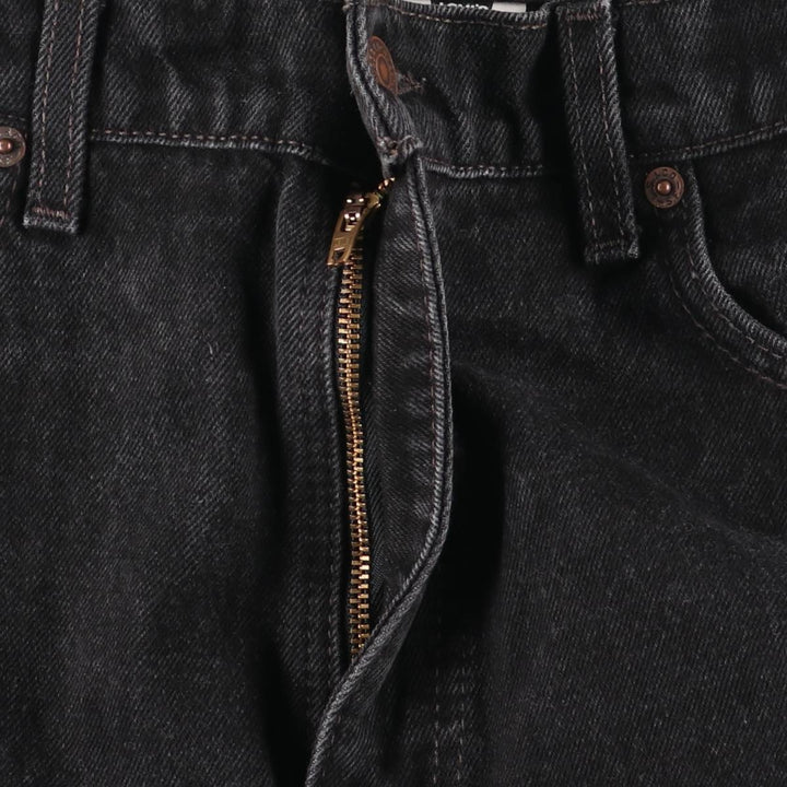 90'S Levi's 550 Relaxed Fit Tapered Leg Black Denim Pants, Men's Size 34 (Vintage) cotton black type Vintage Second Hand