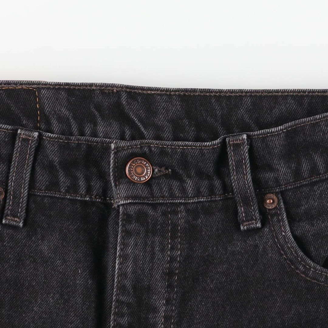 90'S Levi's 550 Relaxed Fit Tapered Leg Black Denim Pants, Men's Size 34 (Vintage) cotton black type Vintage Second Hand