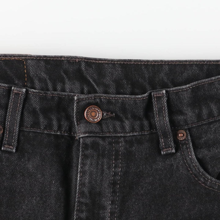 90'S Levi's 550 Relaxed Fit Tapered Leg Black Denim Pants, Men's Size 34 (Vintage) cotton black type Vintage Second Hand