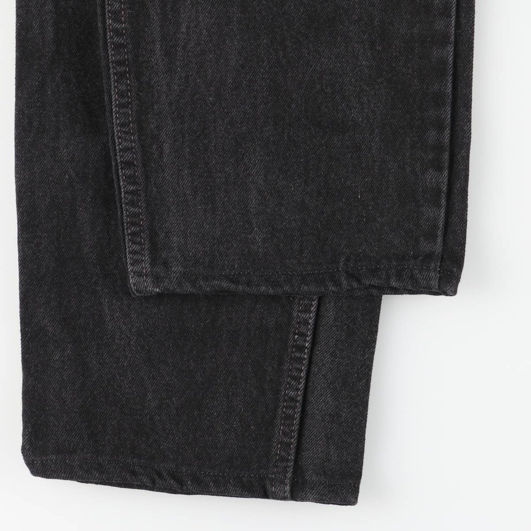 90'S Levi's 550 Relaxed Fit Tapered Leg Black Denim Pants, Men's Size 34 (Vintage) cotton black type Vintage Second Hand
