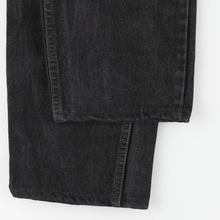 90'S Levi's 550 Relaxed Fit Tapered Leg Black Denim Pants, Men's Size 34 (Vintage) cotton black type Vintage Second Hand