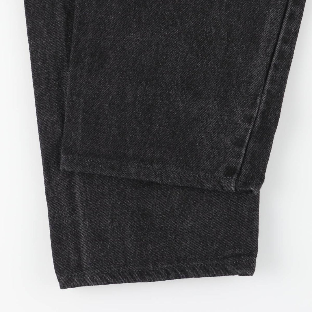 90'S Levi's 550 Relaxed Fit Tapered Leg Black Denim Pants, Men's Size 34 (Vintage) cotton black type Vintage Second Hand