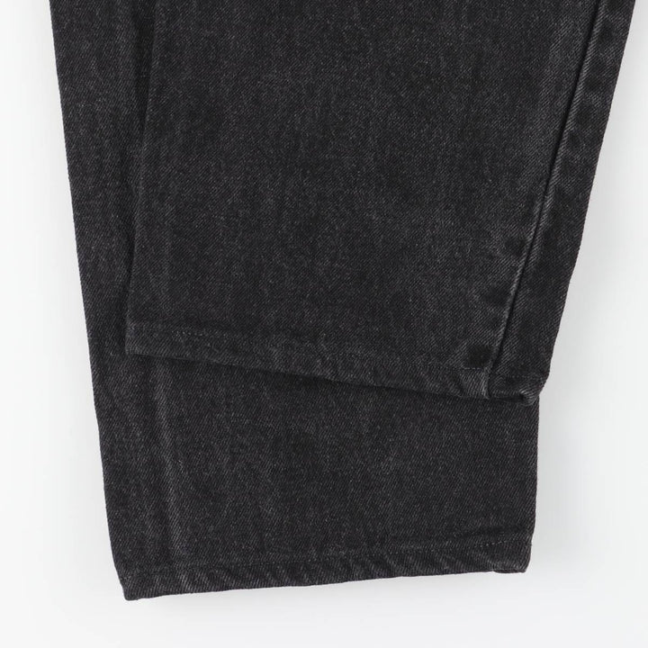 90'S Levi's 550 Relaxed Fit Tapered Leg Black Denim Pants, Men's Size 34 (Vintage) cotton black type Vintage Second Hand