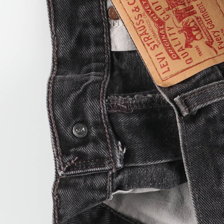 00'S Levi's 560 LOOSE FIT TAPERED LEG Black Denim Tapered Denim Pants Made in USA Men's W32 equivalent cotton black type Vintage Second Hand