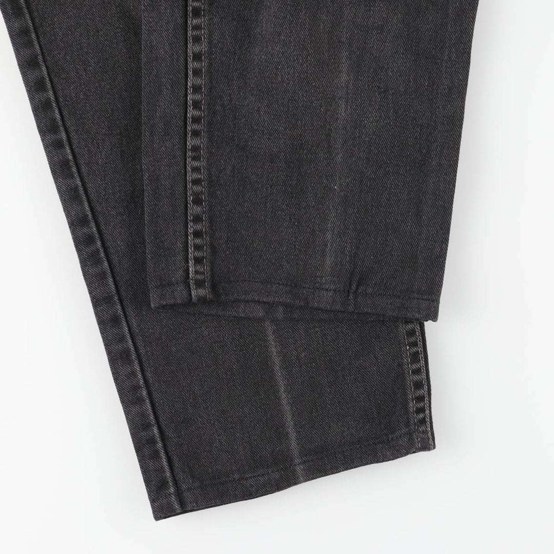 00'S Levi's 560 LOOSE FIT TAPERED LEG Black Denim Tapered Denim Pants Made in USA Men's W32 equivalent cotton black type Vintage Second Hand