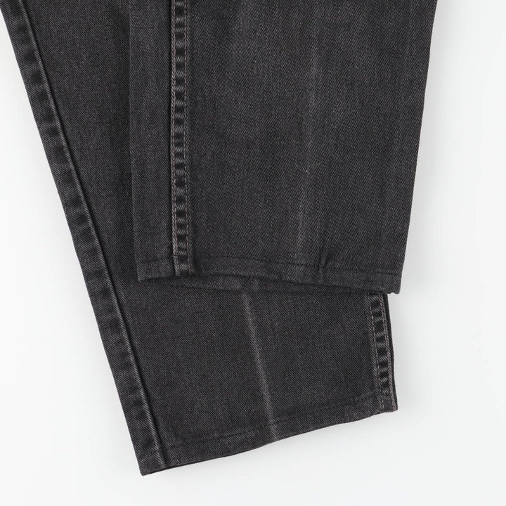 00'S Levi's 560 LOOSE FIT TAPERED LEG Black Denim Tapered Denim Pants Made in USA Men's W32 equivalent cotton black type Vintage Second Hand